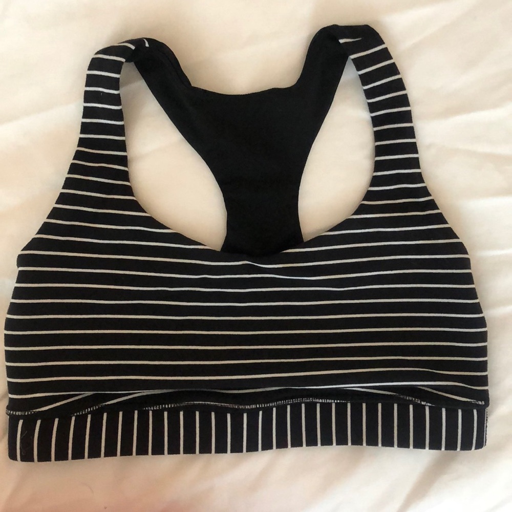 Lululemon striped sports bra size 6